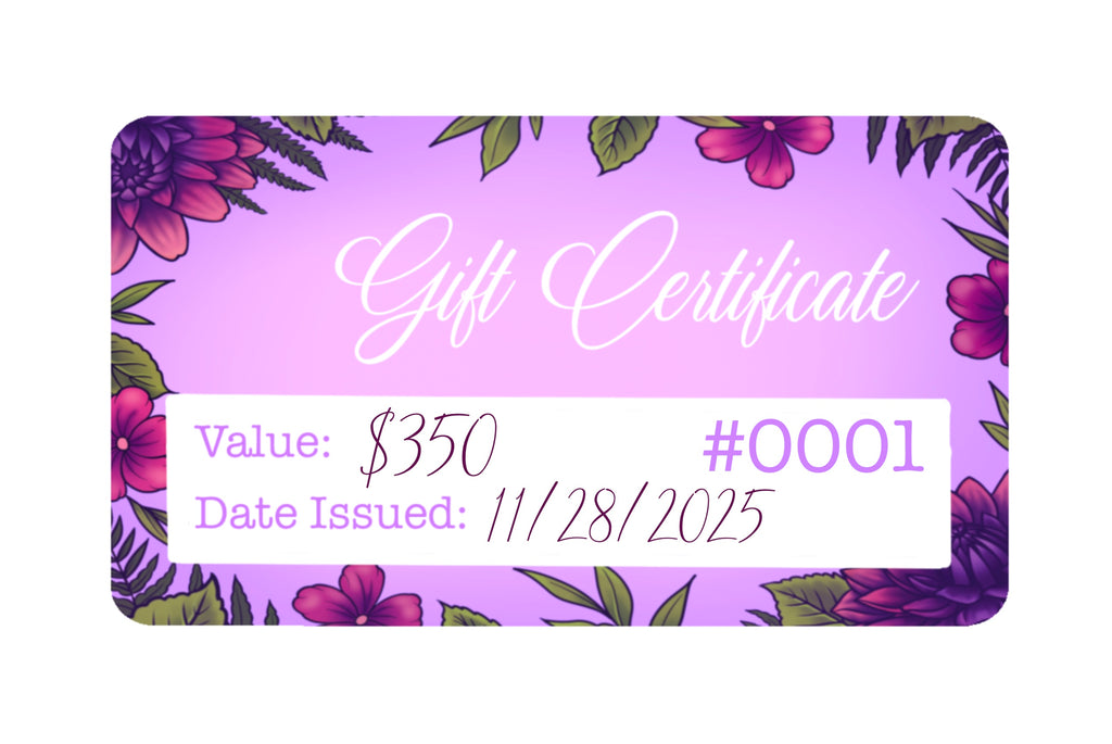 $350 Gift Certificate